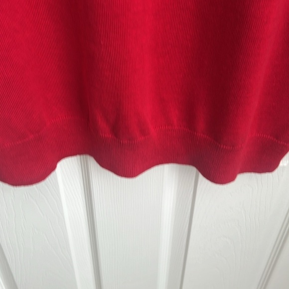 Belle Kim Gravel Red Knit Sweater Womens Medium Long Sleeve Casual - Picture 4 of 11